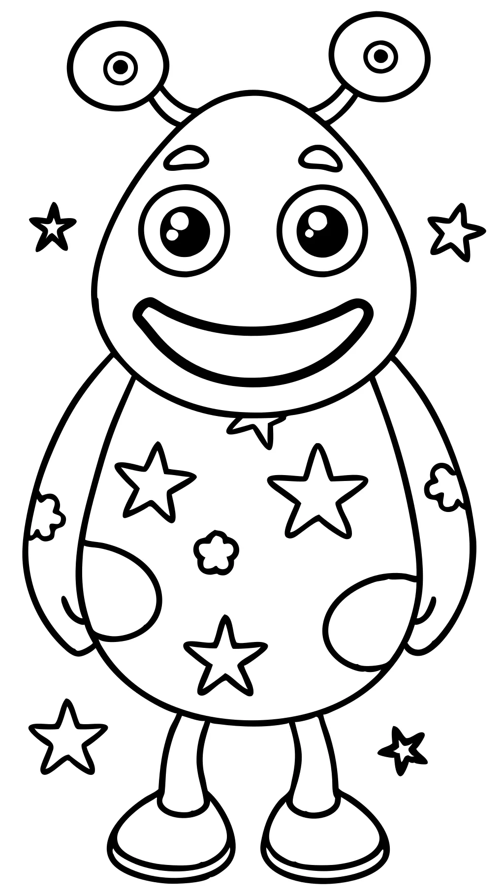 monster coloring page